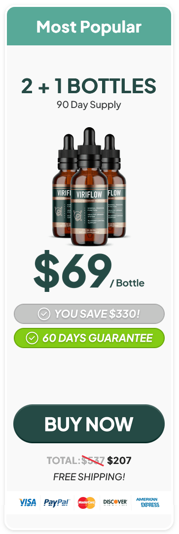 ViriFlow-3-bottle - order-now-( Ninety Days Supply) - image